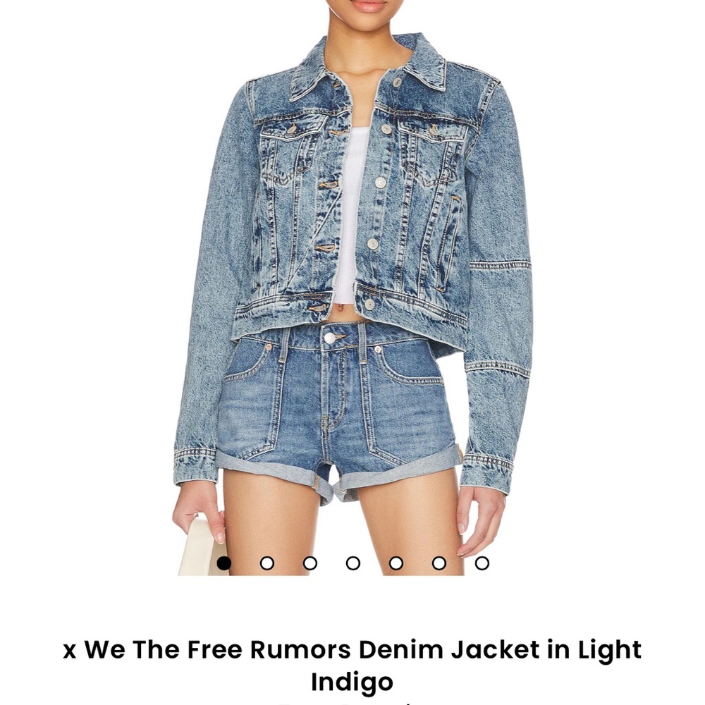 We The Free Denim Jacket in Light Indigo